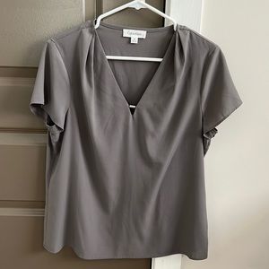 Calvin Klein Gray Blouse
